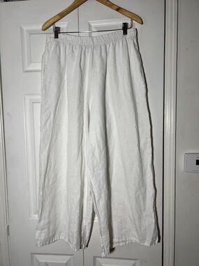 Bryn Walker Linen Wide Leg Pant White Women’s Size Large